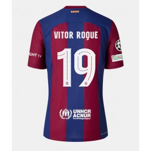 Barcelona Vitor Roque #19 Domaci Dres za Ženska 2023-24 Kratak Rukavima